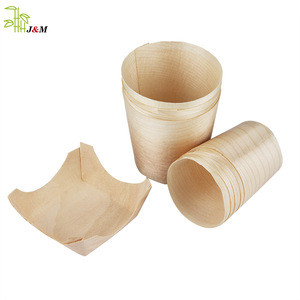 Eco Friendly Disposable Mug Wooden Tea/ Coffe/ Juice Cups Wood Cup