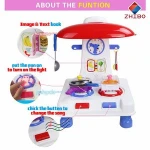 Eco-Friendly Material musical kitchen sets tool toy