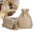 Import eco friendly promotional recycle jute tote gift bag custom printed jewelry bag muslin linen fabric bag from China