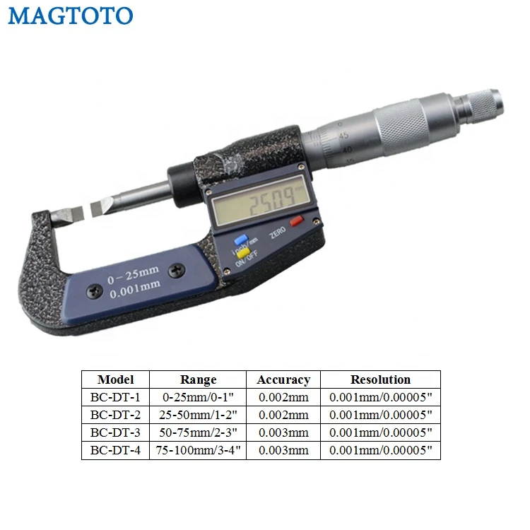 electronic display digital outside micrometer measuring tools