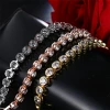 Elegant luxury exquisite round CZ bracelet tennis bag diamond bracelet jewelry women