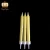Import Elegant Statement 8CM Tall Star Print Yellow Thin Stick Birthday Candles from China