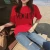 Import Europe Style Vogue Letter Printed Loose Sleeve Summer Women t shirts in bulk from China