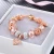 Import European Wholesale Crystal Rhinestone Large Hole Beads Heart Pendant Bracelet Clear Crystal Beads Bear DIY Charm Bracelet from China