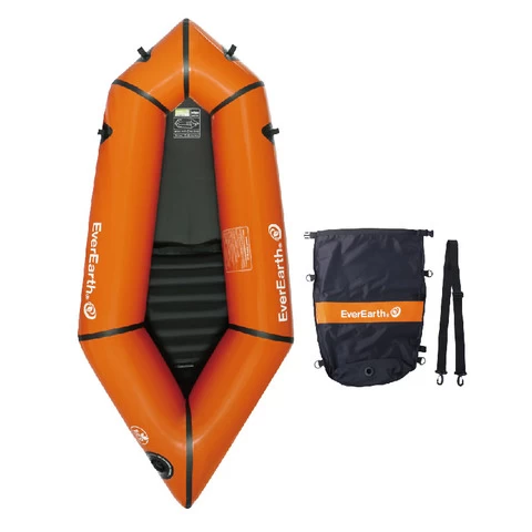 EverEarth ultralight TPU 1-Person inflatable kayak to sail and scout