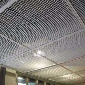 Expanded metal suspended ceilings
