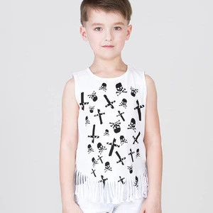 Experience Factory Produce Children Clothing Boys Sleeveless Summer Vest or summer Boys Vest with o neck
