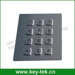 Explosionproof industrial numeric stainless steel keypad