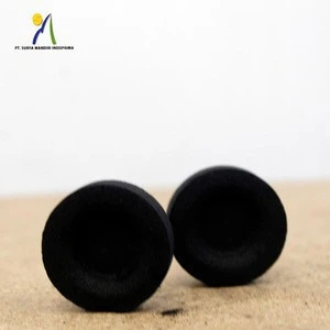 EXP[ORTED ITEM FROM INDONESIAN BLACK CHARCOAL WITH ROUND SHAPE