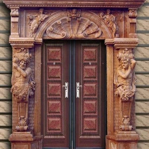 Exterior Arch Door Frame stone carving marble door surround