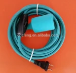fabric covered electrical cord with plug pendant socket