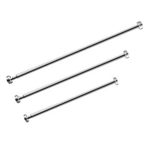 Factory adjustable Stainless Steel  extendable  Telescopic  Tension Rod Rail Clothes  Towels  shower  Curtains track Poles Rods