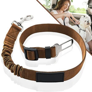 factory cheap price OEM logo colorful universal nylon adjustable pet dog safety belt