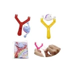 Factory direct cute animals horse plastic finger control slingshot flying toy for kids
