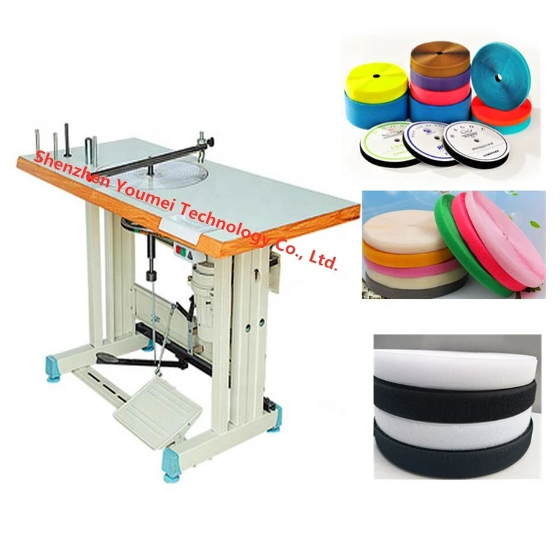 Factory direct sales Sticky strap Automatic webbing reel hook and loop fasteners  Reel machine  Ribbon winding machine