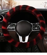 factory directly selling winter used velvet car steering wheel cover