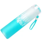 Factory Hot Seller Custom LogoTransparent Screw Lid High Borosilicate Voss Water Glass Bottle For Juice Milk