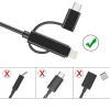 Factory price 3 in1 micro usb cable usb charging cable for android