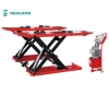 Factory price movable mid-rise scissor car lift with pneumatic unlock