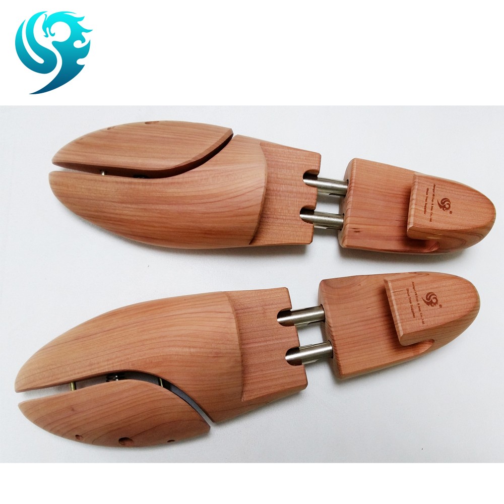 factory promotional natural color custom handle shoe tree wooden