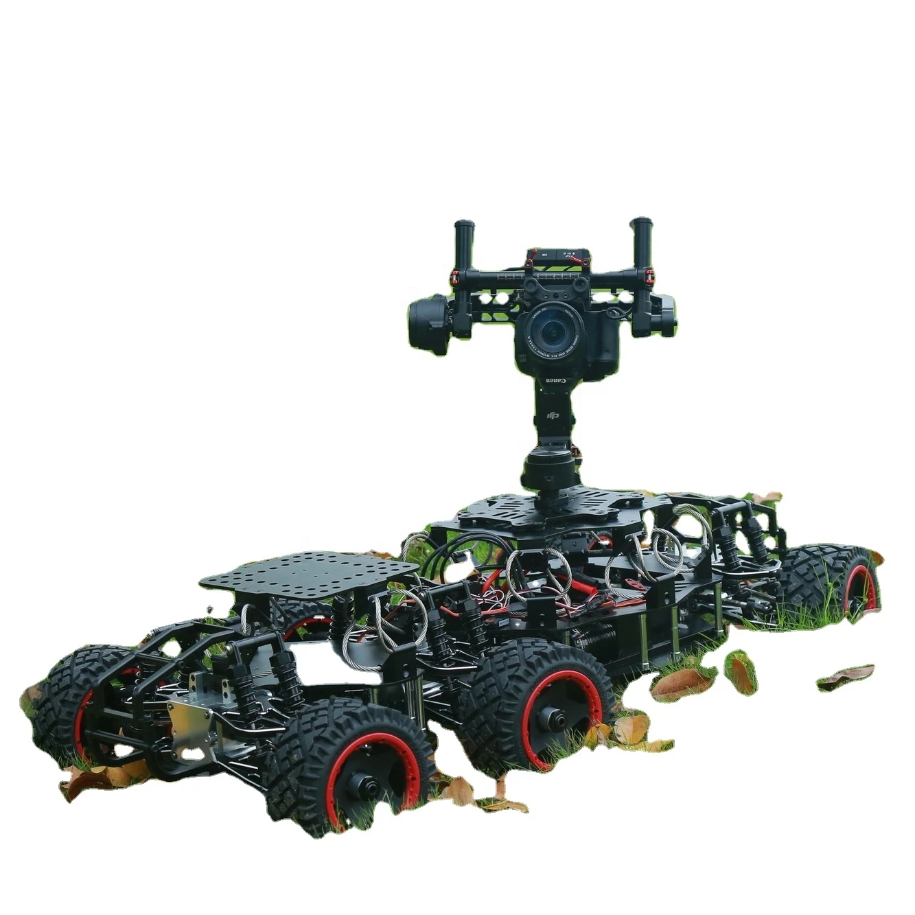 Factory Sales 6WD RC Camera Car (Flash 6)All terrain Cine Camera Shooting car- Dual Camera Platform