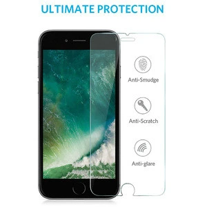 Factory Wholesale 9H 2.5D 3D High Clear Tempered Glass Screen Protector for iPhone 8/7/6 Plus