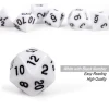 Factory Wholesale Acrylic Polyhedral DND Dice Set White Custom dnd Game Dice for Dungeons and Dragons