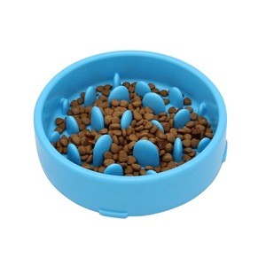 Factory Wholesale LOW MOQ Anti Slip Plastic Slow Feeder Pet Dog Bowl