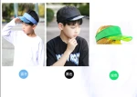 Factory wholesale spot empty top TPU caps.  sun green glastick children hats. make hats according to customer requirements