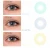 Import Fancytone Colored Eye Contact Lens Wholesale Price Lenses Blue Soft Cherry Bottle GAN Power Hydrogel Color Package Cycle Water from China