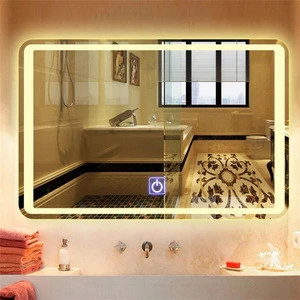 Fashion hotel bath infin mirror led danc floor led dressing led mirror clock