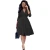 Import fashion long sleeve solid color dark v neck pleated dress ladies office wear designs woman lady elegant from China