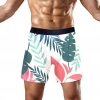Fashion luxury soft breathable plus size custom printed compression spandex mens boxer briefs with logo