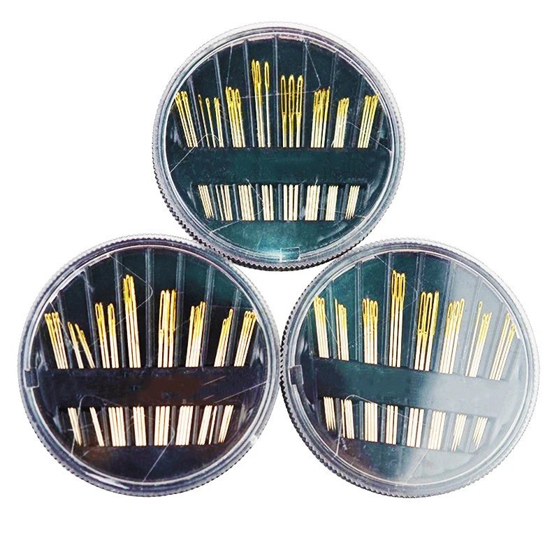 Fashion Promotional Hand Sewing Needle With 30pcs Assorted Golden