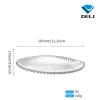 Fashion Style 285mm 11.2inch Custom Round Shape Dishes Microwave Glass Plate in Home