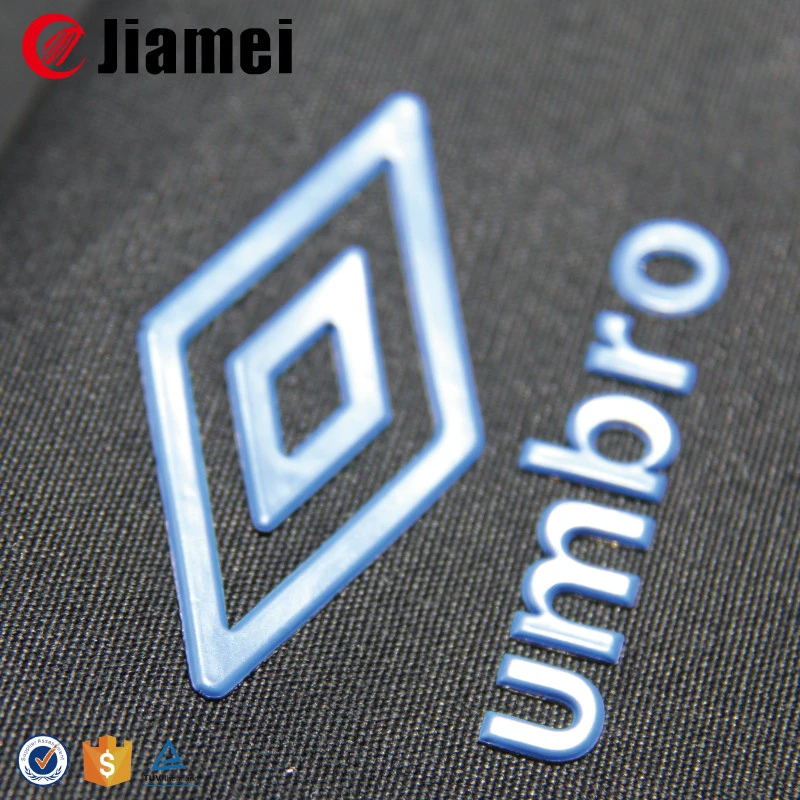 Fast Custom Various Heat Transfer Printing Plastisol 3D TPU Silicone Labels for Clothing From China Factory Jiamei