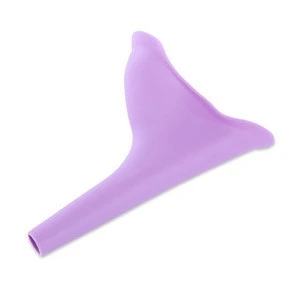 Female Lady Portable Outdoor Travel Soft Silicone Urination Funnel Urinal Device
