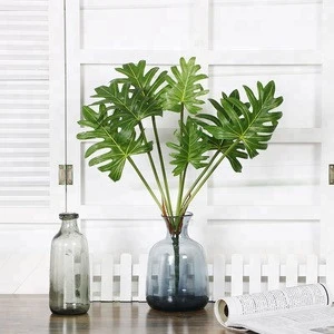 Flowerking factory direct artificial plant real touch artificial turtle leaf for decorate home and garden