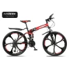 Folding mountain bike 26/24 &quot;variable speed male and female cross country racing double shock absorption bicycle