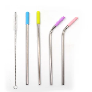 Food Grade Approved Color Coating Stainless Steel Straws reusable metal drinking straws