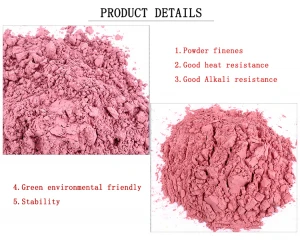 Foshan Pampas Mica Pigments Powder Pink Color Pigment Powder
