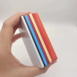 Free Sample Custom Color PVC Card Color Border Plastic Card Inlay Sheet