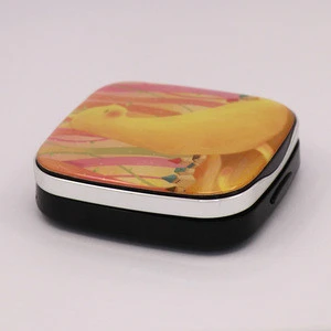 Free samples luxury make up powder compact/air cushion compact case/ empty eye shadow case