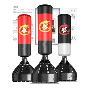 Freestanding Heavy Sand Stand Kick KickBoxing Boxing Punching Bag with Suction Cup Base