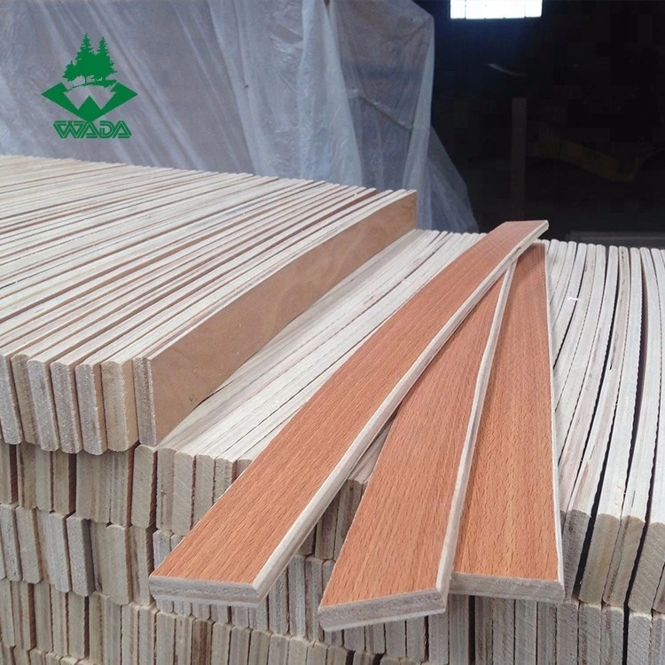 FSC Certificated flat Poplar bed slat LVL plywood furniture parts