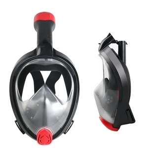 Full Face Snorkel Mask 2.0 2020 New Foldable Full Face Snorkeling Diving Scuba Mask with Detachable GoPro Mount Pivot Arm