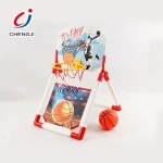 Funny small 2in1 plastic shooting game basketball board kids sport toy outdoor