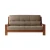 Import Furniture living room high quality wood frame leather seat sofa from Vietnam