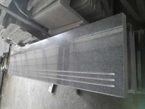 G654 Padang Dark Grey Granite Polished Stair Step
