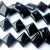 Import Gemstone black agate diamond shaped loose beads,black onyx bead from China